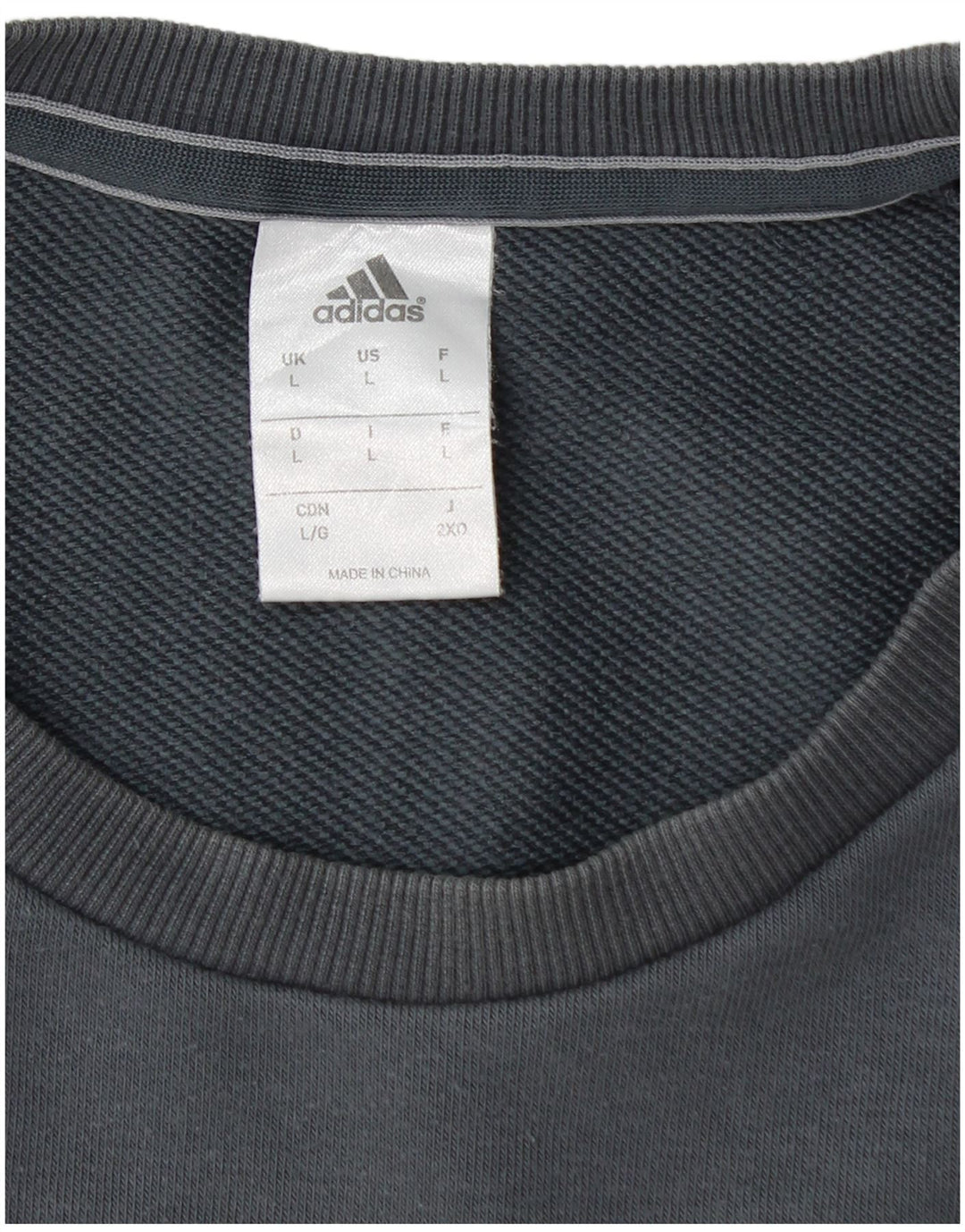 ADIDAS Herre Climalite Sweatshirt Jumper Stor marineblå bomuld