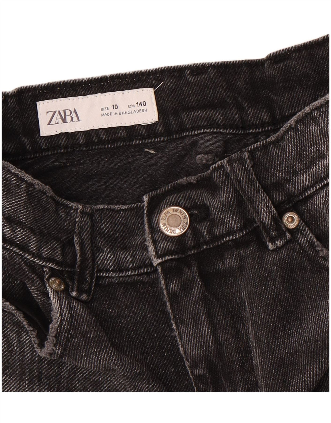 Zara piger denim shorts 9-10 år W26 Sort