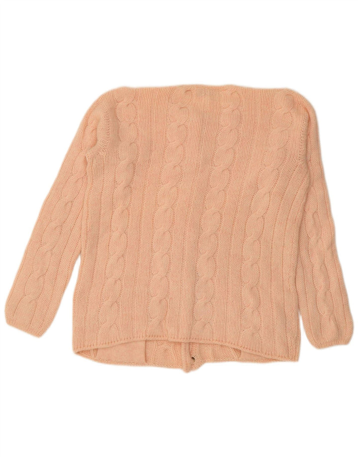Vintage dame cardigan sweater UK 14 Medium Pink