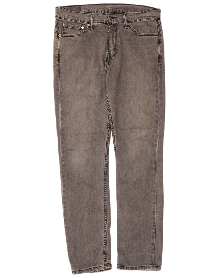 Levi's Herre 511 Slim Jeans W33 L32 Grå Bomuld