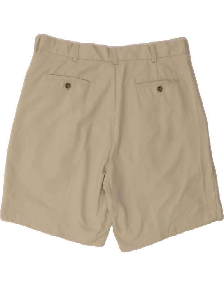 IZOD Mens Pegged Chino Shorts W36 Large Off White Polyester Vintage Izod and Second-Hand Izod from Messina Hembry 