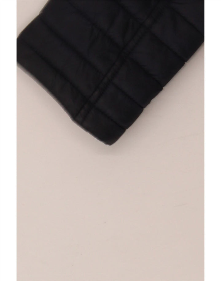 BARBOUR Polstret hættejakke til kvinder UK 12 Medium Navy Blue