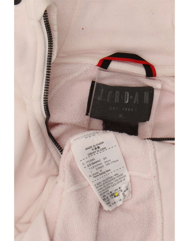 JORDAN Hættetrøje til kvinder med lynlås UK 12 Medium Pink Bomuld