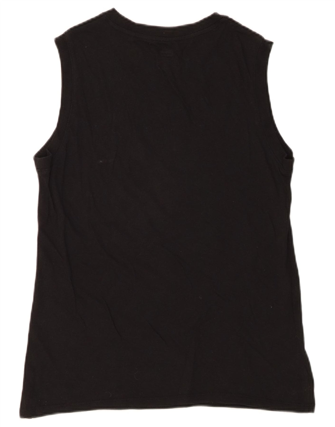 Levi's Kvinder Grafisk Vest Top UK 10 Lille Sort Bomuld