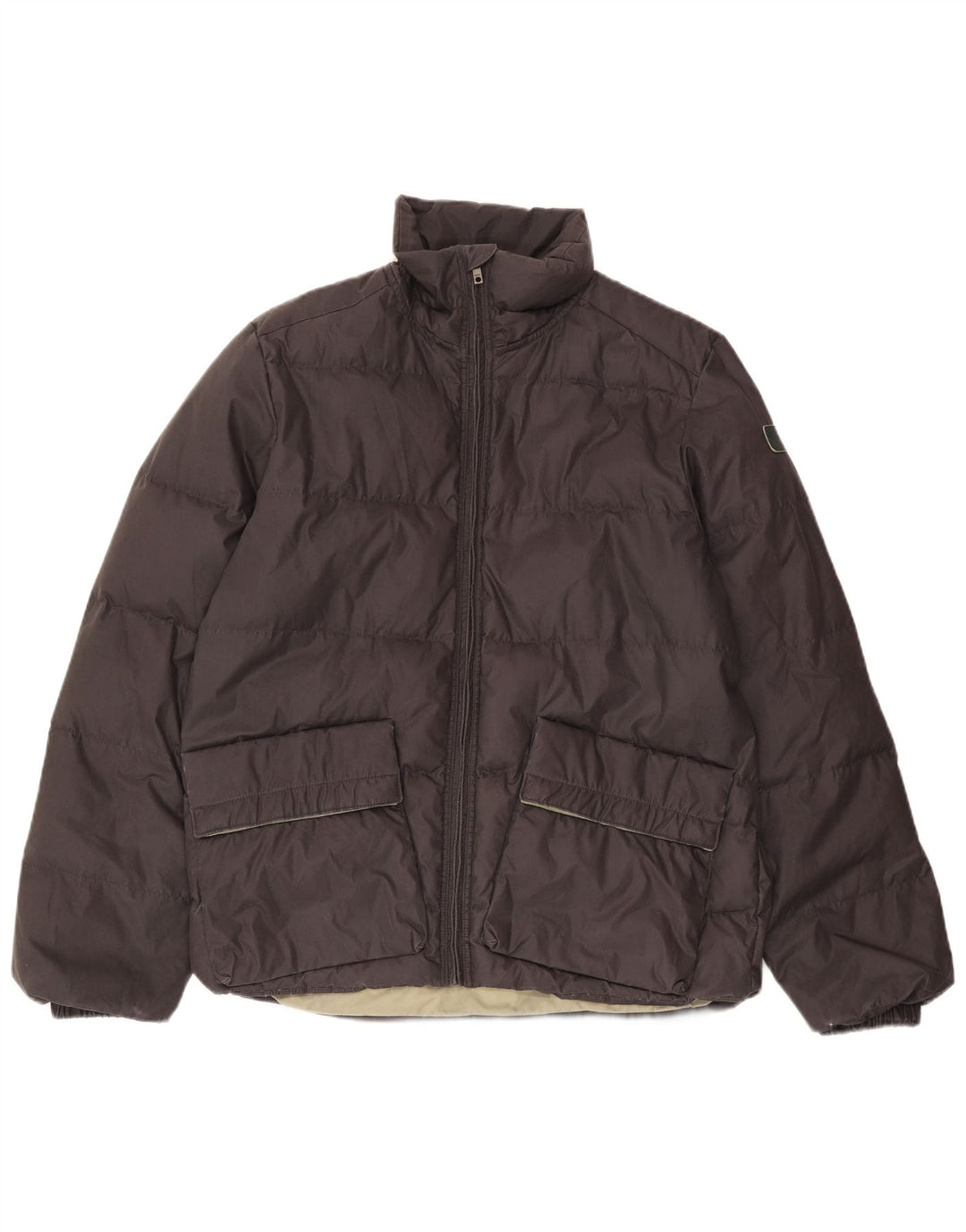 DIESEL Herre polstret jakke UK 40 Large Grå Polyester