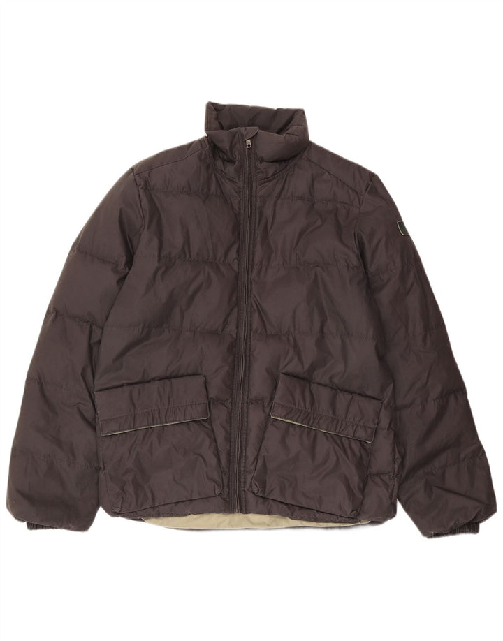 DIESEL Herre polstret jakke UK 40 Large Grå Polyester