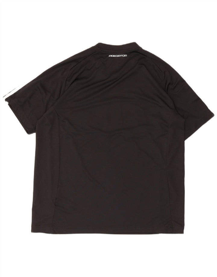 Adidas Herre Climalite T-Shirt Top Stor Sort Polyester