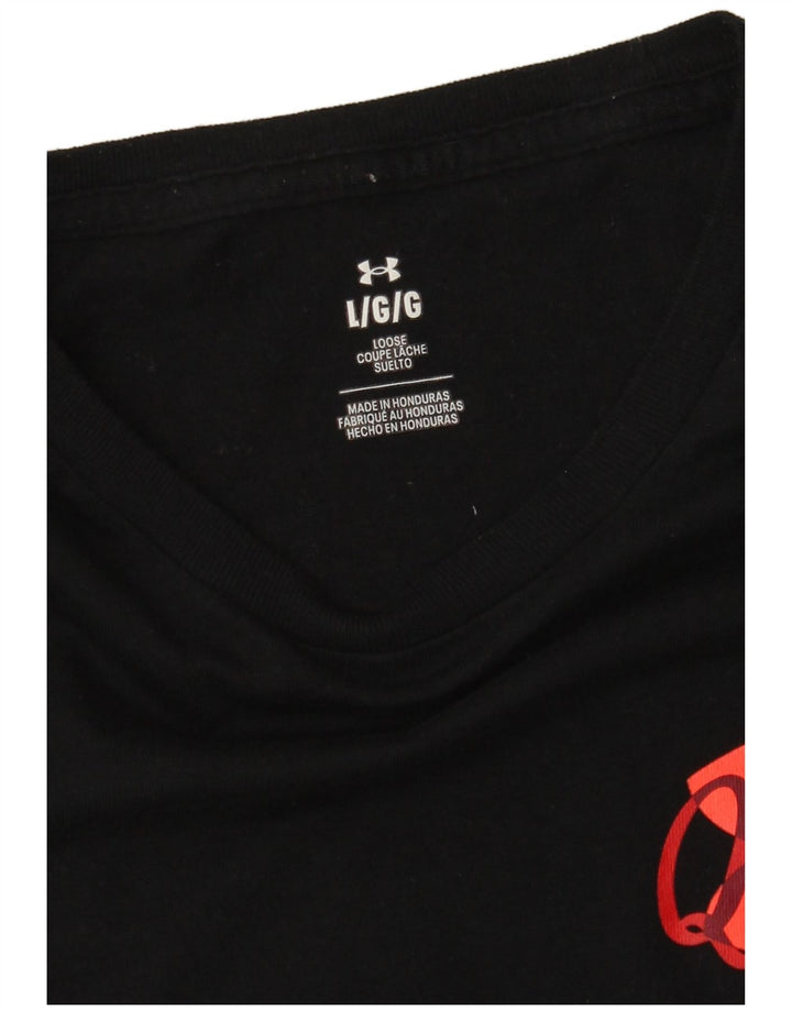 Under Armour Herre Grafisk T-Shirt Top Stor Sort