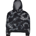 CHAMPION Womens Hoodie Jumper UK 8 Small Black Tie Dye Cotton | Vintage Champion | Thrift | Second-Hand Champion | Used Clothing | Messina Hembry 