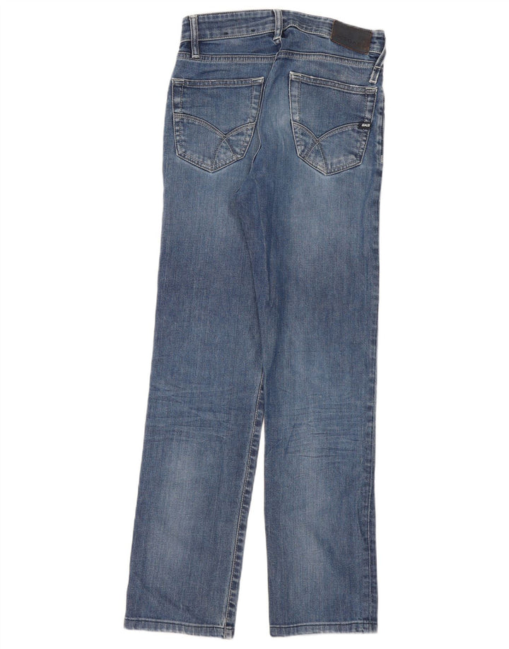 Gas Straight Jeans til kvinder W29 L30 Blå Bomuld