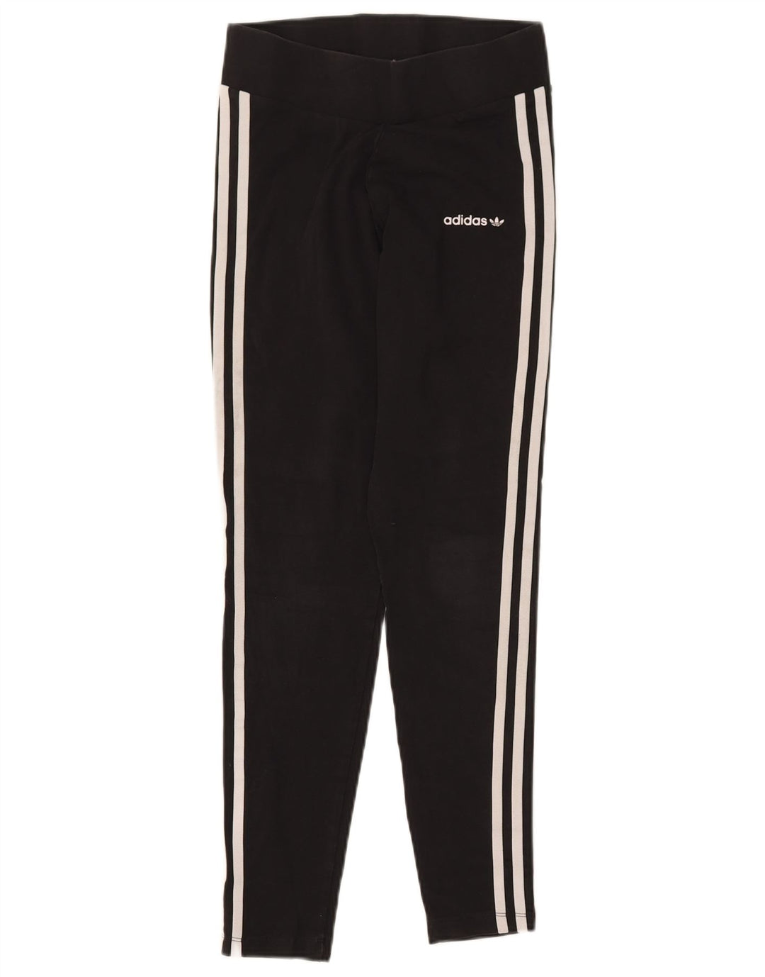 ADIDAS Womens Leggings UK 10 Small  Black Cotton