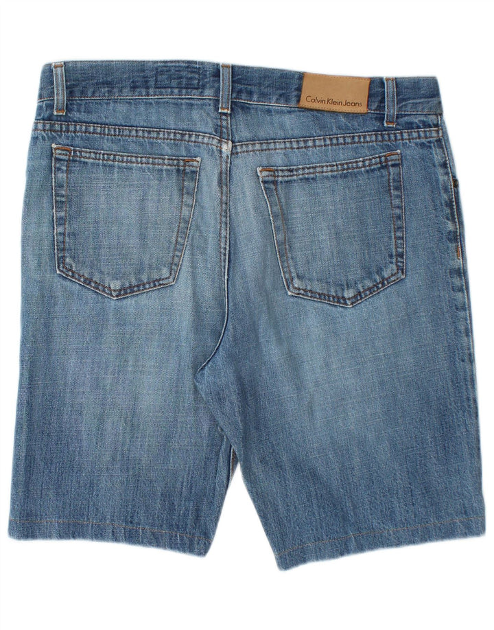 CALVIN KLEIN Herre denimshorts W34 Large Blue Cotton
