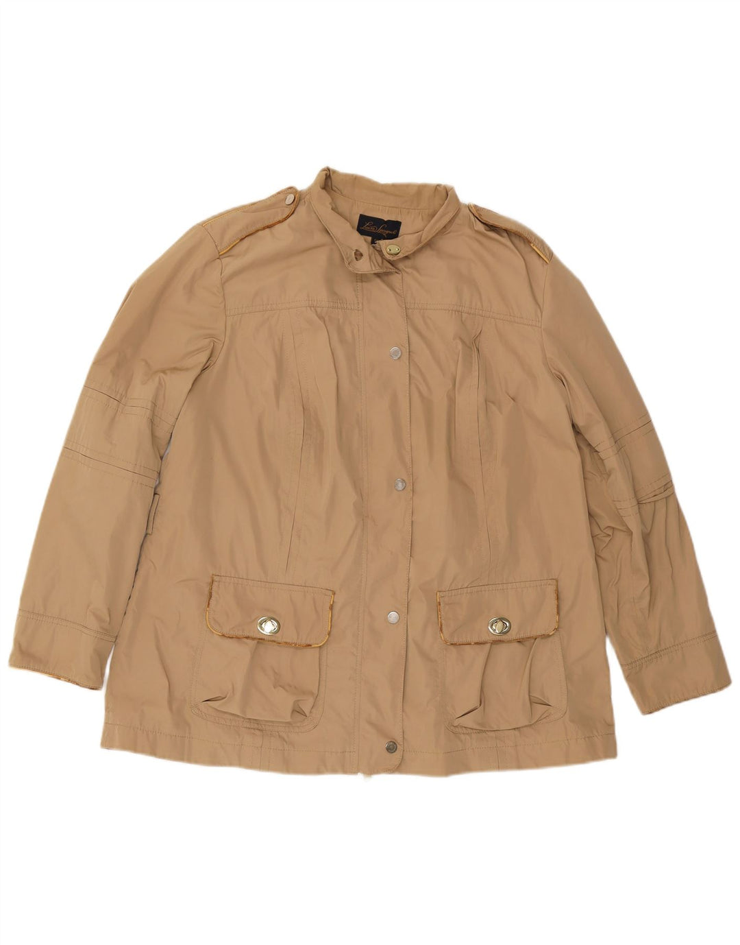 LUISA SPAGNOLI Militærjakke til kvinder IT 50 XL Beige Polyester