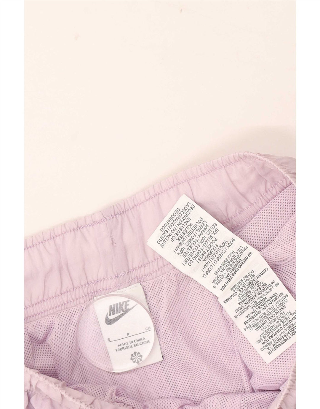 Nike sportsshorts til kvinder UK 8 Small Purple Polyester