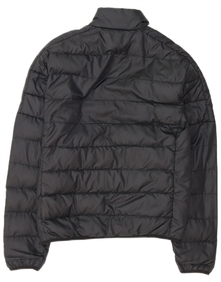 ADIDAS Mens Padded Jacket UK 36 Small Black Polyester