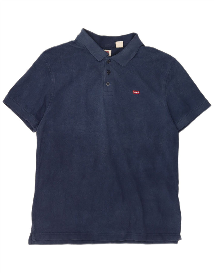Levi's Standard poloshirt til mænd Stor marineblå bomuld