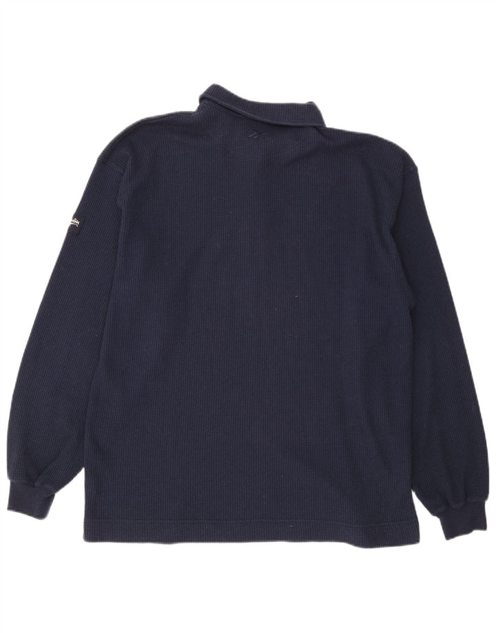 Reebok Langærmet Polo Shirt til mænd Medium Navyblå Bomuld