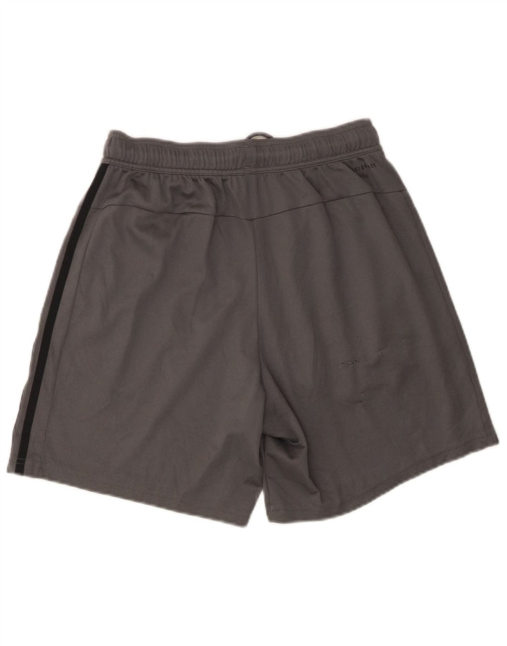 Adidas Herre Regular Fit Sportshorts Små Grå Polyester
