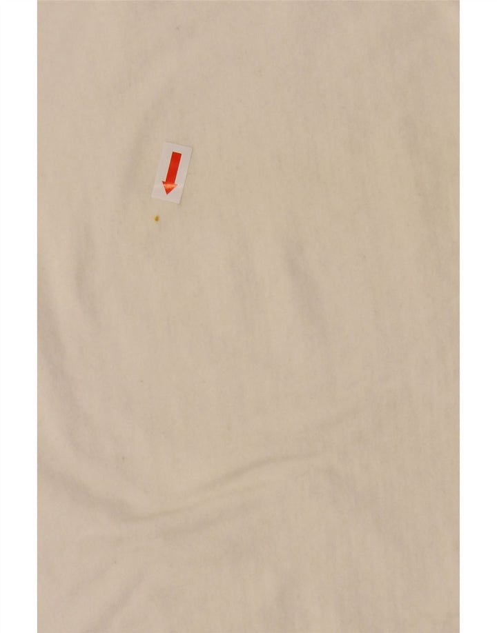 IZOD Dame T-Shirt Top UK 18 XL Hvid Bomuld