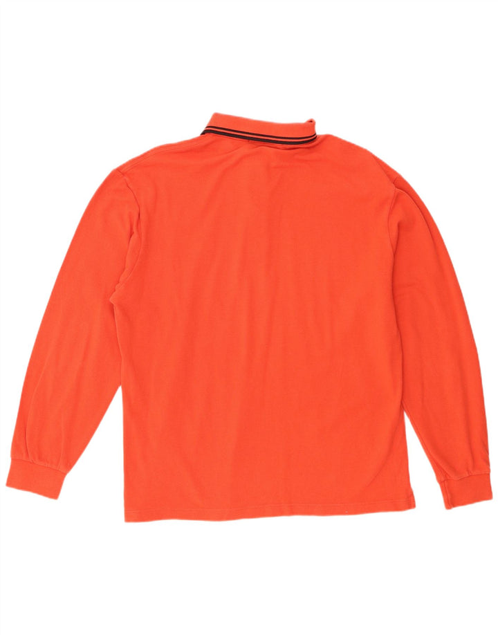 Fred Perry Langærmet herre poloshirt Medium orange bomuld