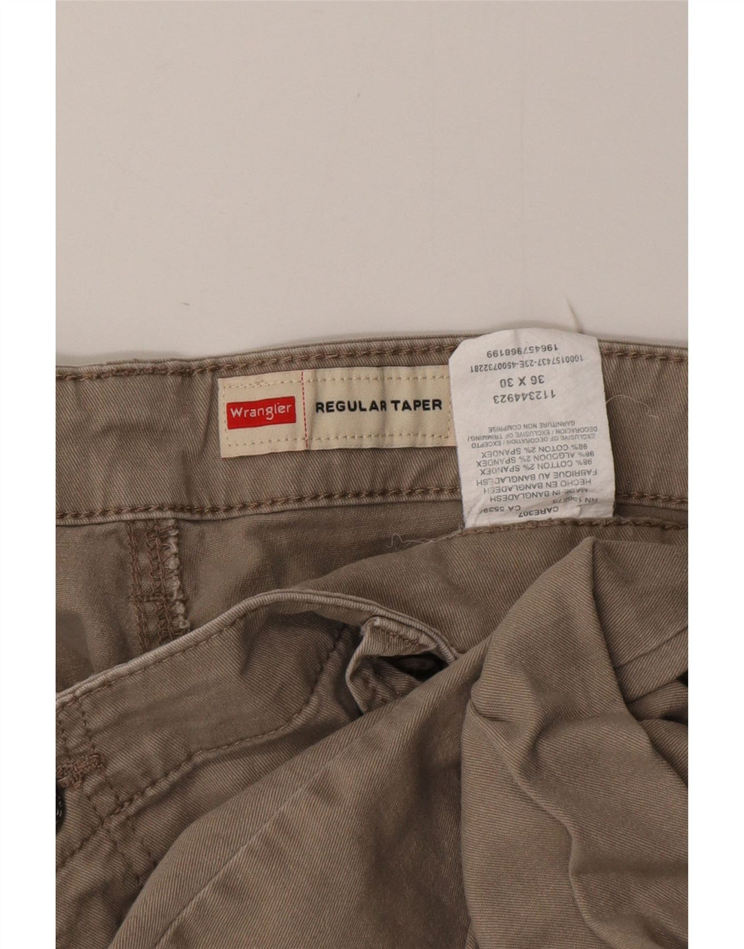 WRANGLER Herre Regular Fit Tapered Cargo Bukser W36 L30 Grå Bomuld