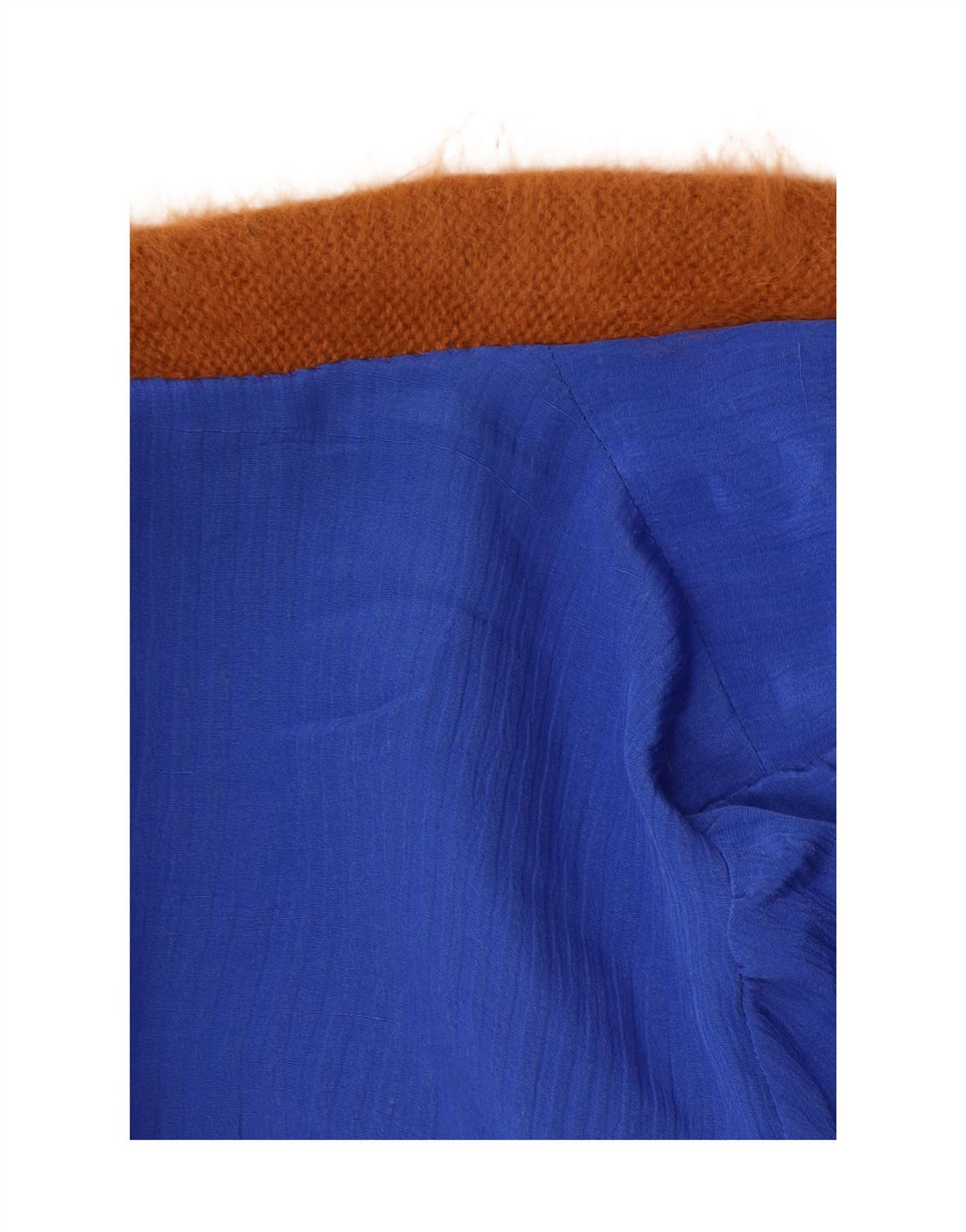 Vintage Dame Longline Åben Cardigan Sweater UK 14 Medium Brown Paisley