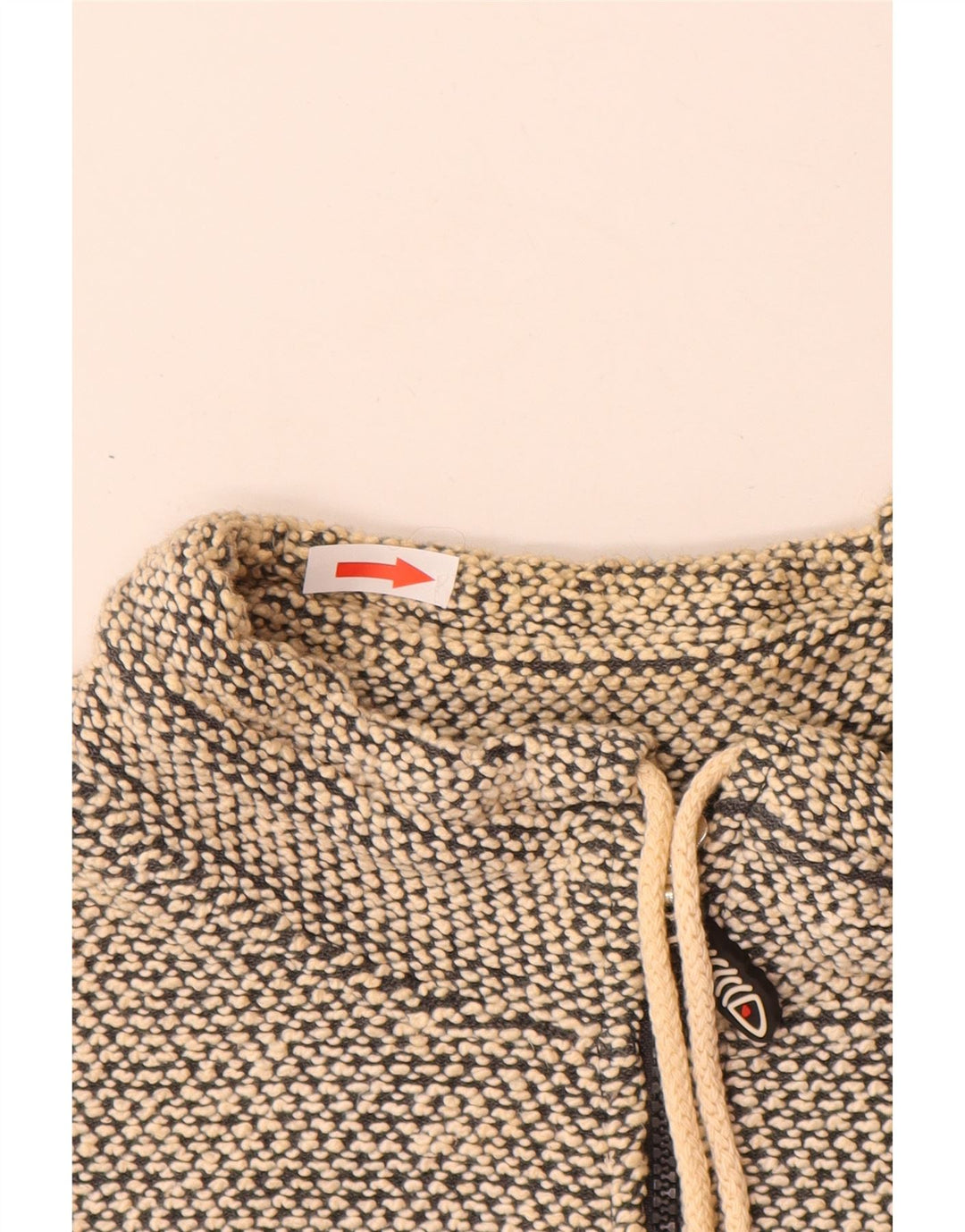 Weird Fish Herre Zip Neck Sweatshirt Jumper Stor Grå Bomuld