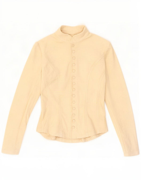 Ralph Lauren Dame skjortebluse UK 8 Small Beige Cotton