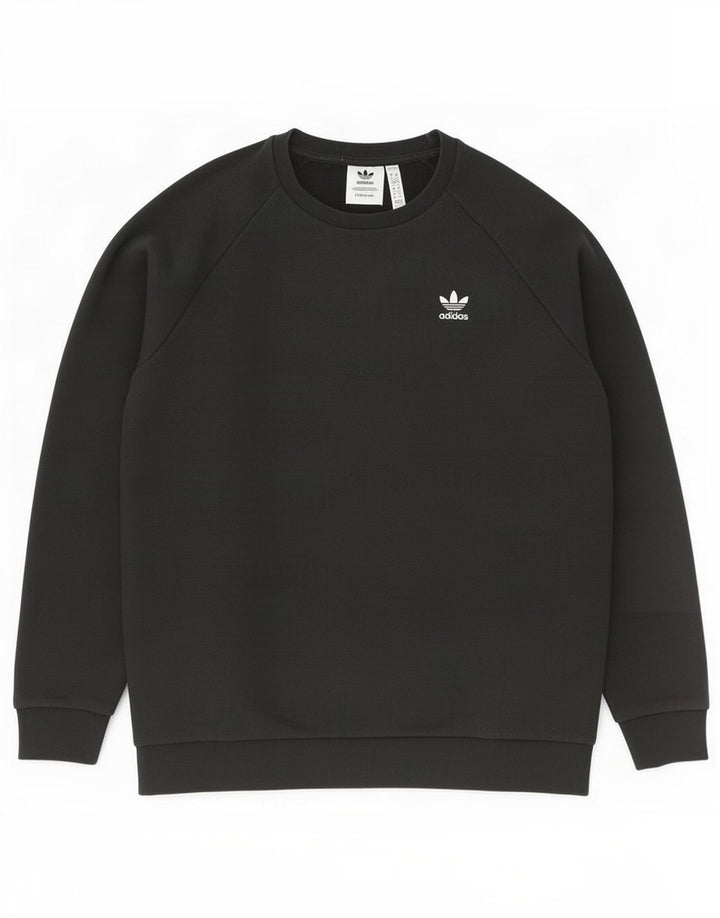 Adidas Herre Primegreen Sweatshirt Jumper Medium Sort Bomuld