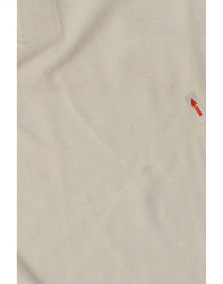 Kappa Langærmet Polo Shirt til mænd XS Hvid Bomuld