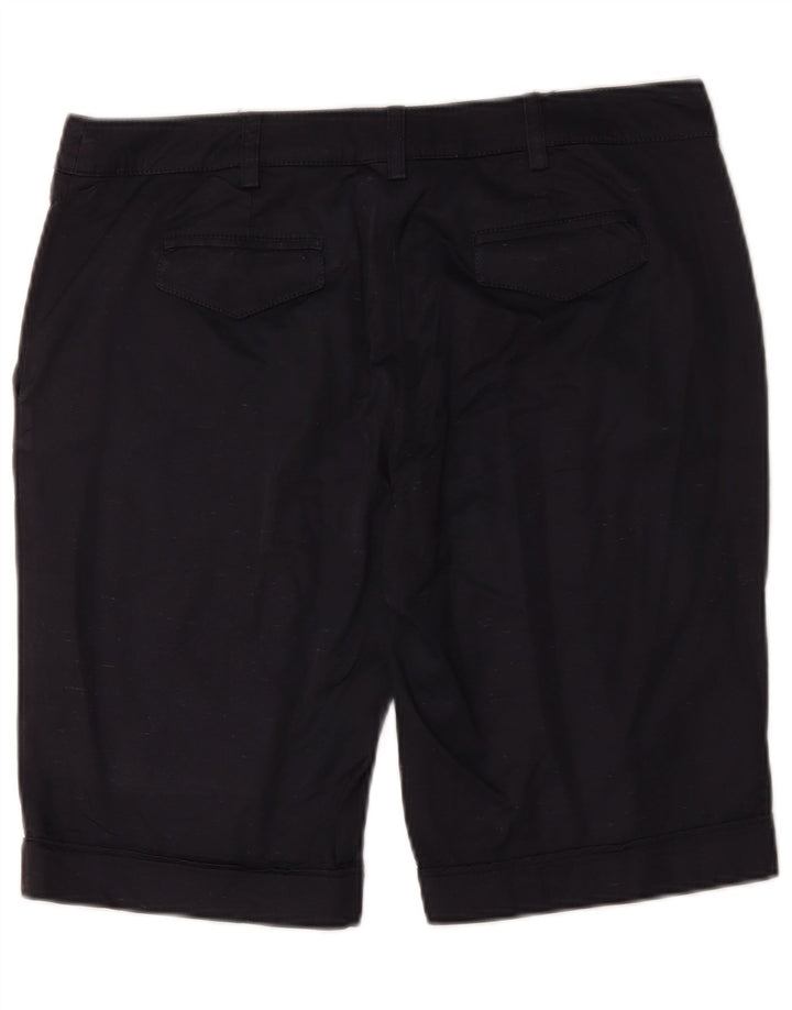 Gianfranco Ferre Dame Chino Shorts W34 Large Navy Blue Silke