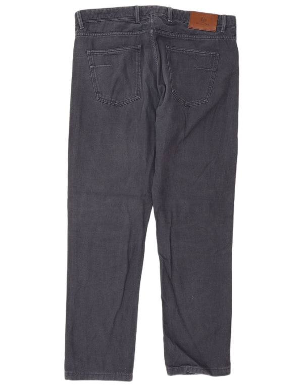 Massimo Dutti Herre Lige Casual Bukser EU 42 Large W32 L30 Navy Blue