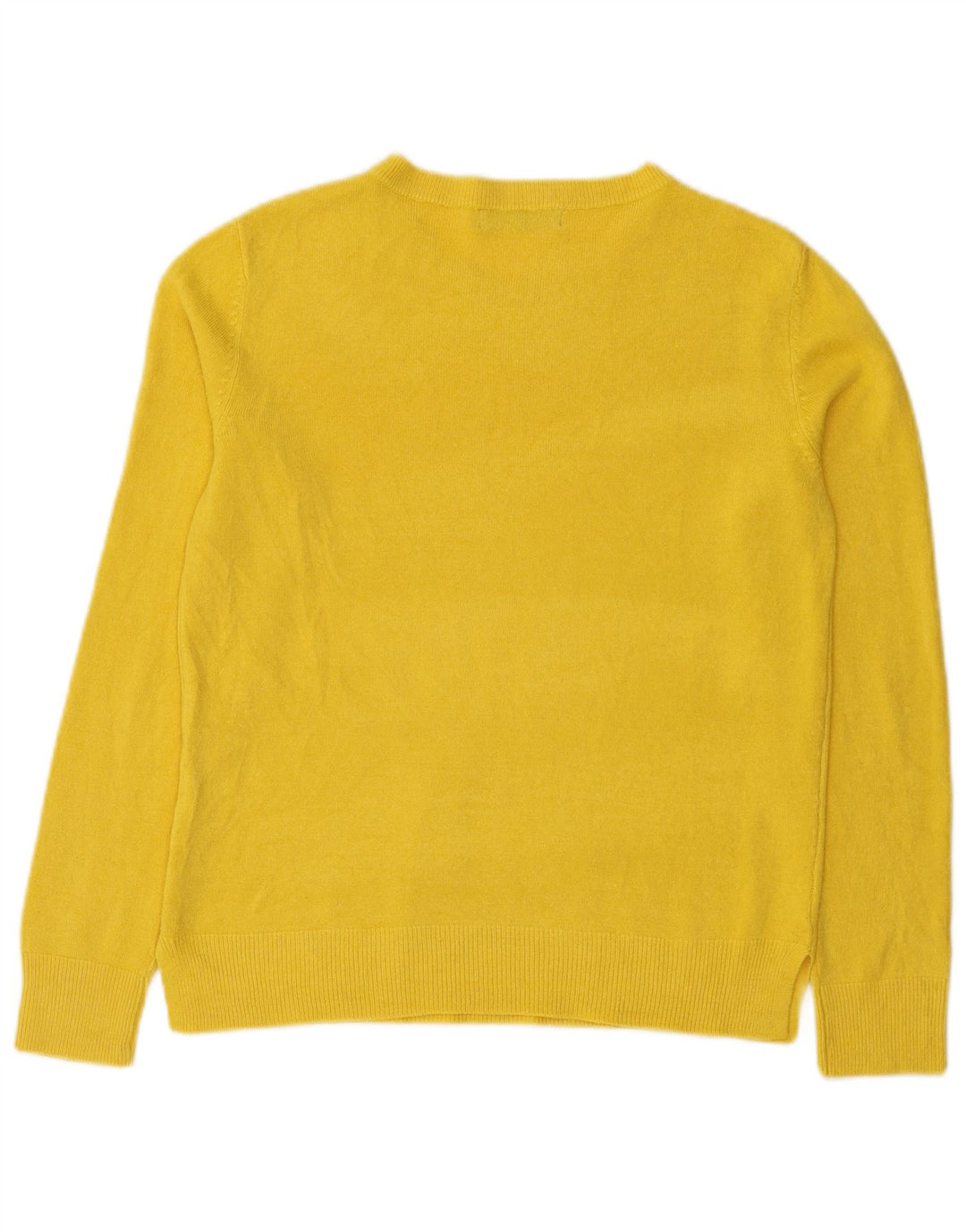 Marks & Spencer Dame sweater med rund hals DK 12 Medium Gul