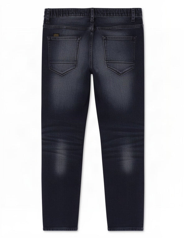 Zara Mens Joggers Slim Jeans XL W34 L27 Navy Blue Cotton