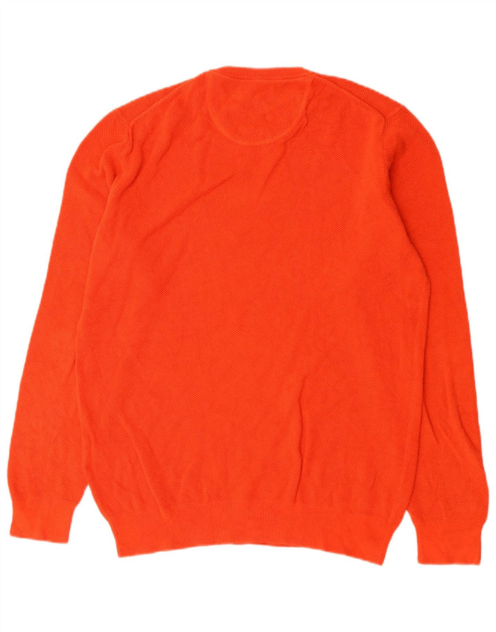 Gant herre rund hals sweater stor orange bomuld