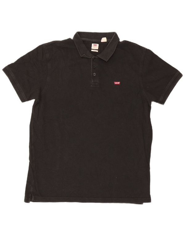 Levi's Standard Polo Shirt til mænd Stor sort bomuld