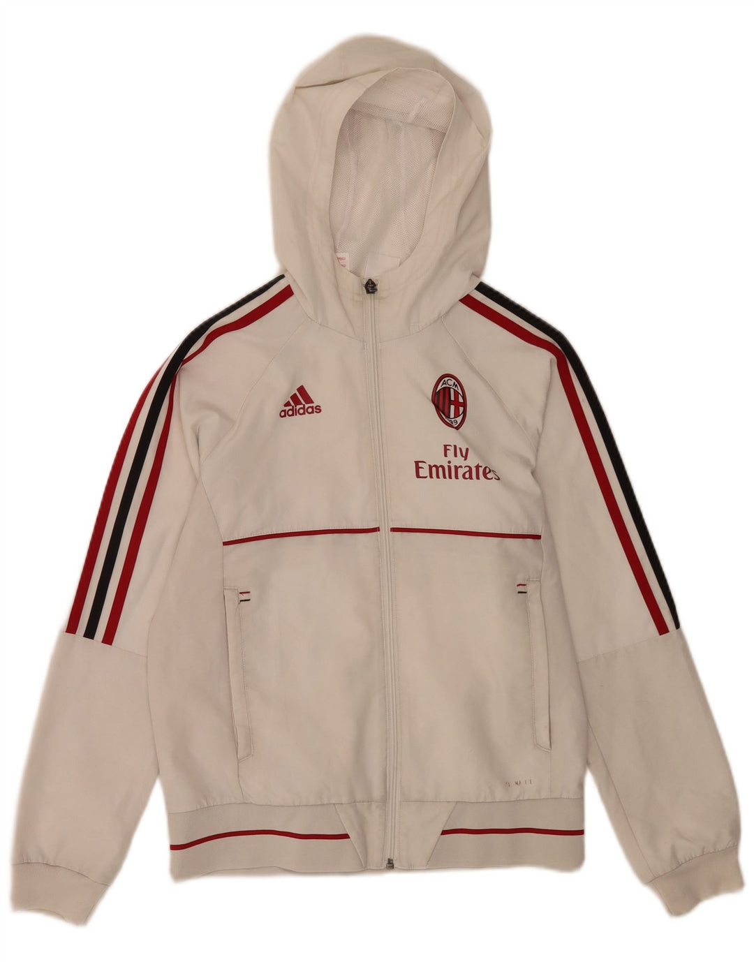 Adidas Boys Fly Emirates Grafisk træningsdragt Topjakke 11-12 år Hvid