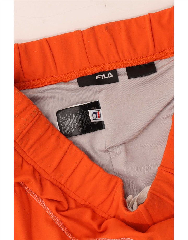 Fila Herre Sportshorts Medium Orange Colourblock Polyamid