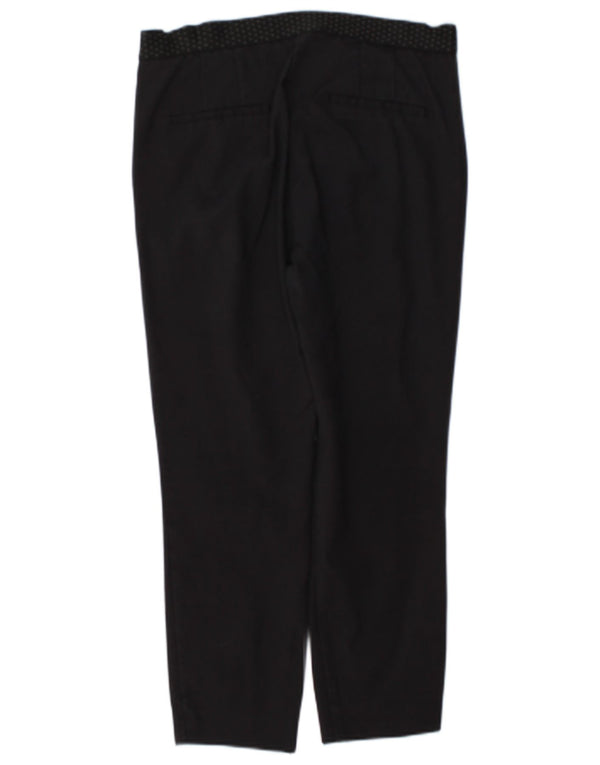 Zara Womens tilspidsede cropped bukser Medium W28 L25 Marineblå bomuld