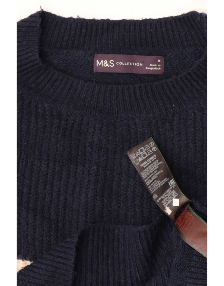Marks & Spencer Dame sweater med rund hals DK 14 Medium Navy Blue