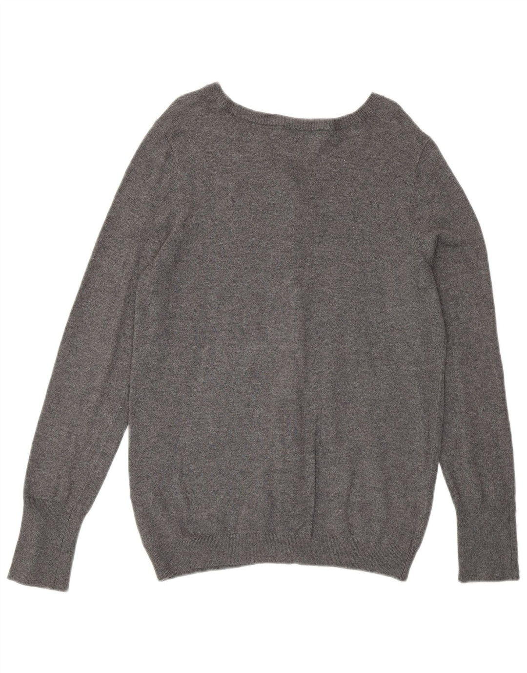 Zara Dame Cardigan Sweater UK 14 Large Grå Viscose