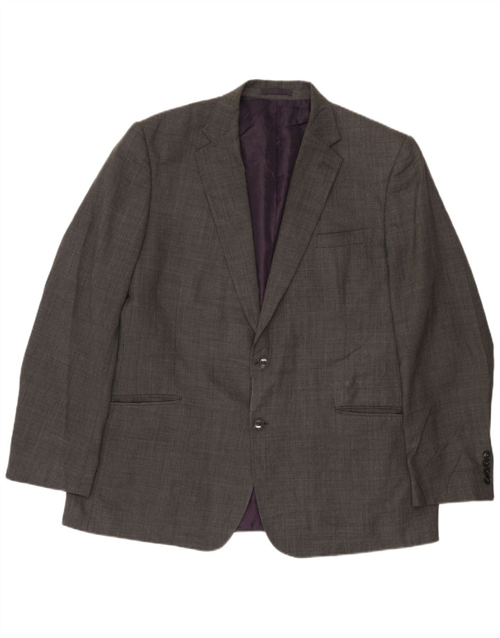 Marks & Spencer Herre 2-knaps blazerjakke UK 46 XL Grå uld