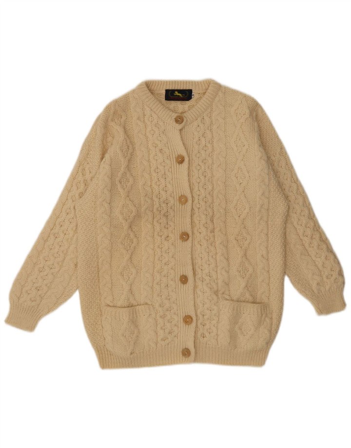 Vintage dame cardigan sweater UK 14 Medium Beige