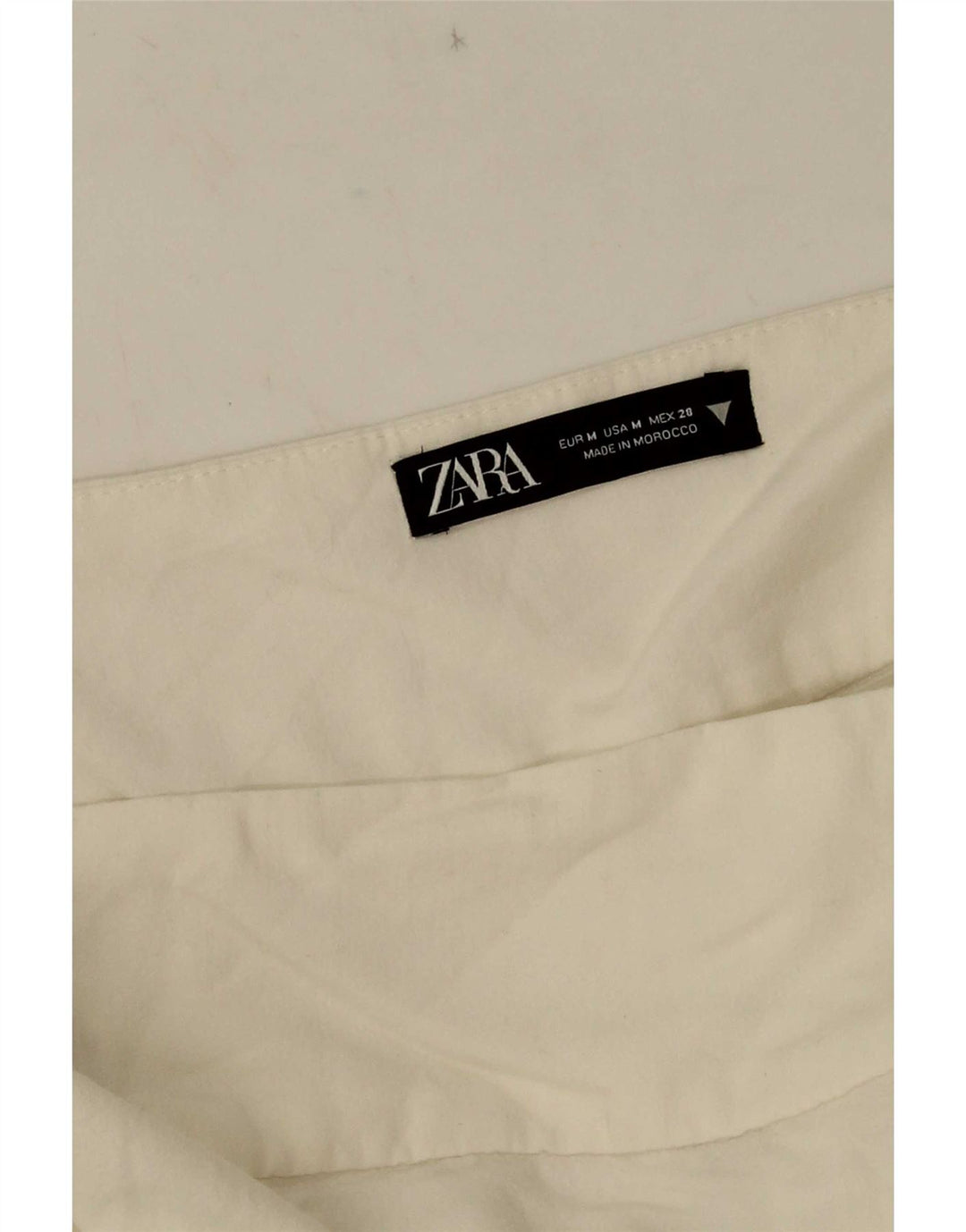 Zara slå-om nederdel til kvinder Medium W28 Hvid