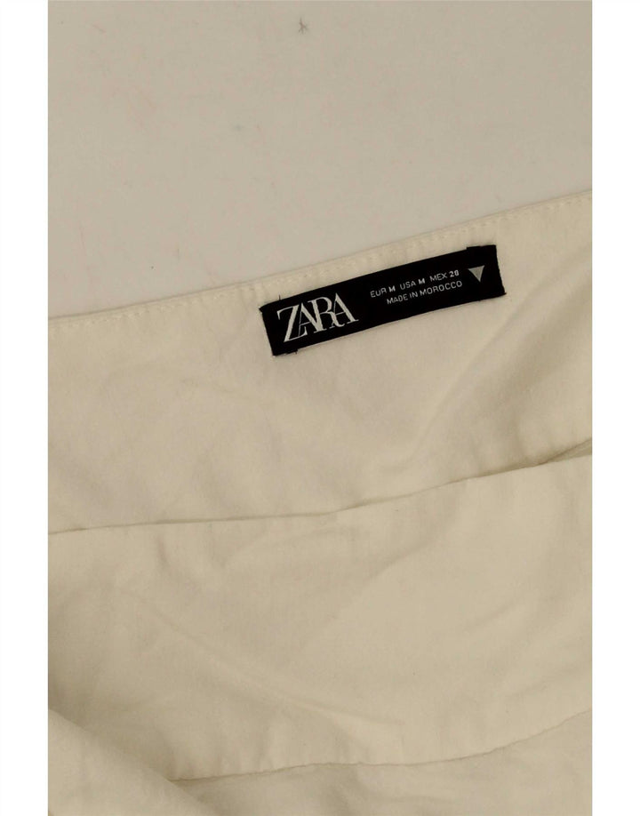 Zara slå-om nederdel til kvinder Medium W28 Hvid