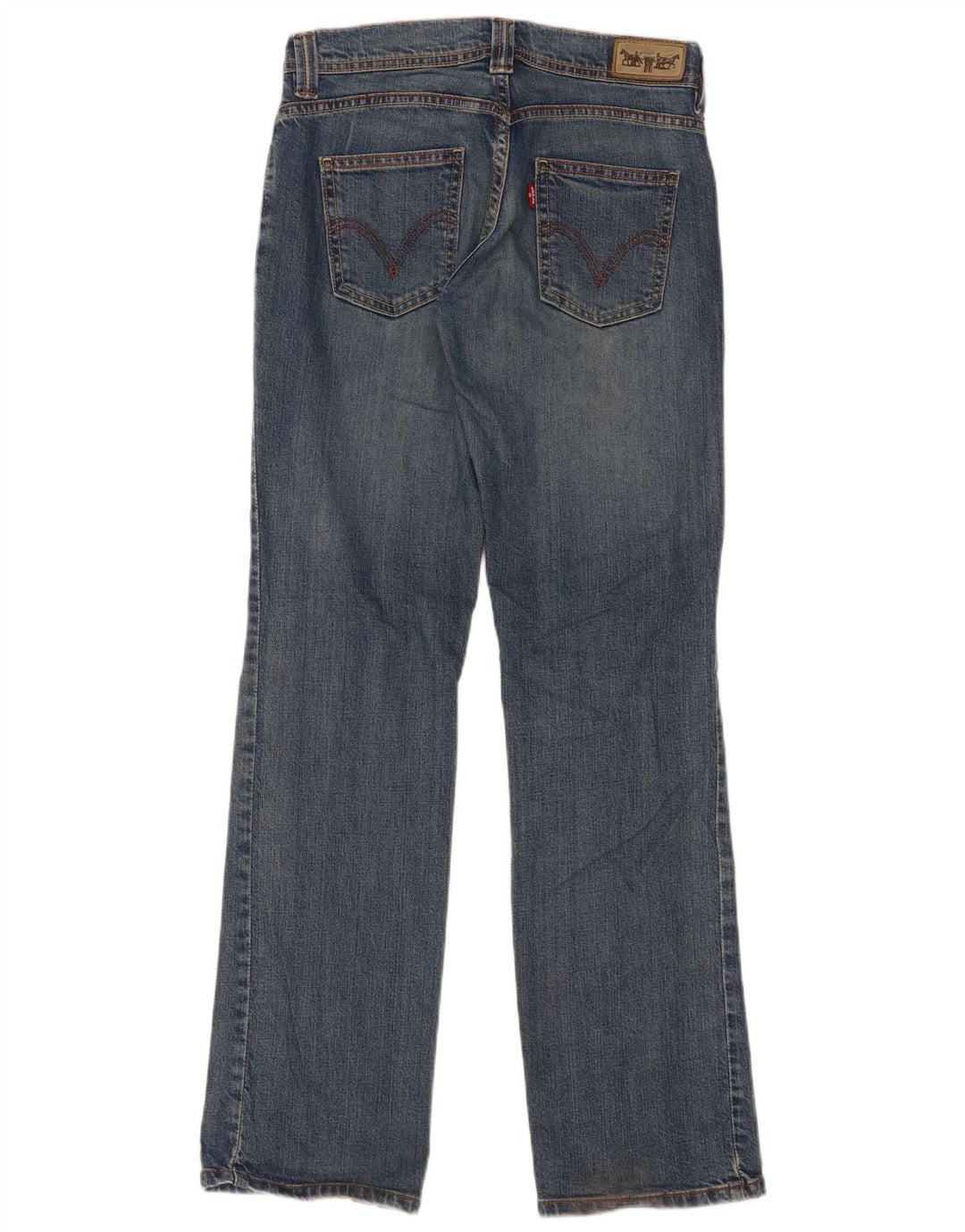Levi's lige jeans til kvinder W28 L32 blå bomuld