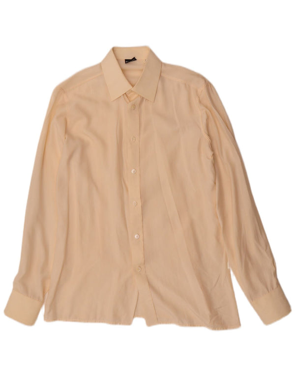 Vintage herreskjorte str. 37 14 1/2 Small Beige