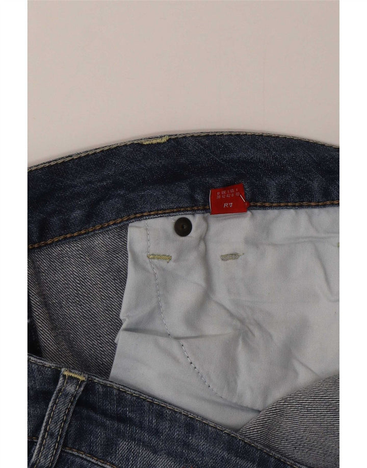Esprit Dame Bootcut Jeans UK 12 Medium W32 L34 Blå