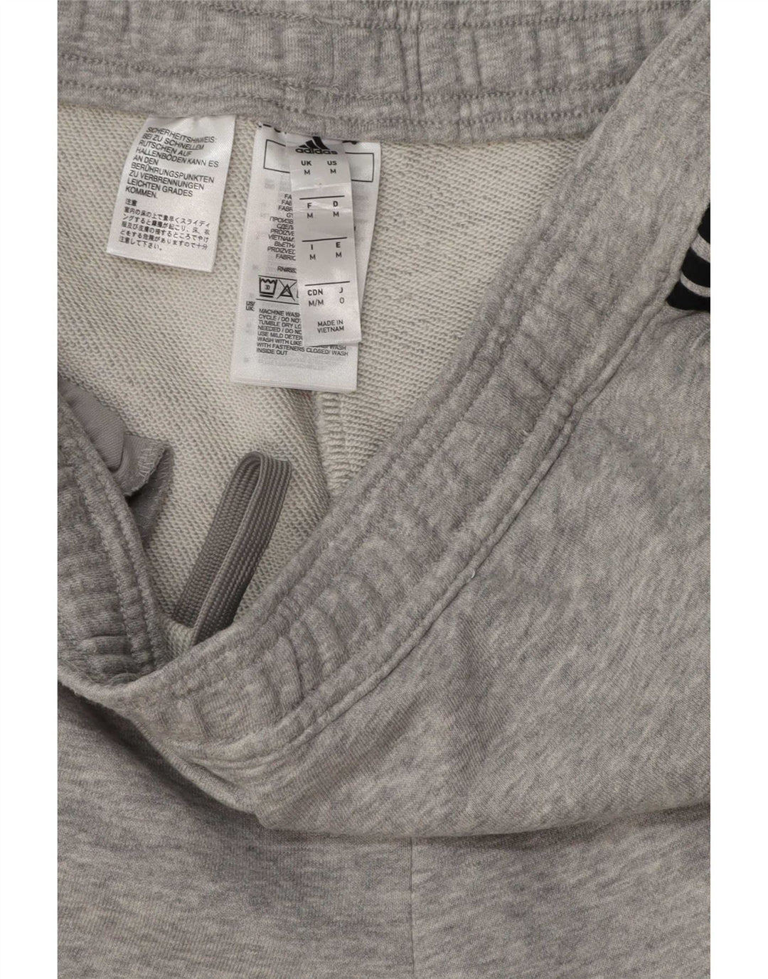 Adidas Træningsdragtsbukser til mænd mellemgrå bomuld