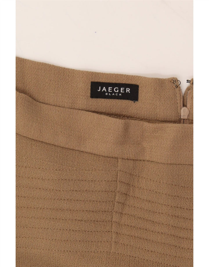 JAEGER Womens Pencil Skirt UK 14 Large W34  Brown Virgin Wool Vintage Jaeger and Second-Hand Jaeger from Messina Hembry 